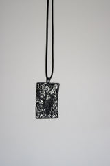 Black Nest Pendant Long Necklace