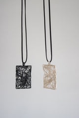 Black Nest Pendant Long Necklace