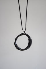 Black Cove Pendant Long Necklace