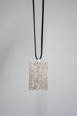Silver Nest Pendant Long Necklace