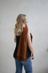 Winter Scarf in Rust