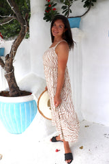 Chloe Maxi in Zebra Taupe