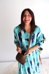 Capri Crochet Cross Body Bag in Chocolate