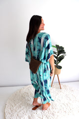 Capri Crochet Cross Body Bag in Chocolate