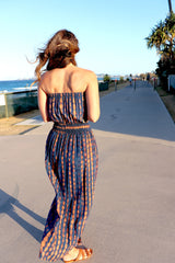 Daytripper Maxi Dress In Choc Navy