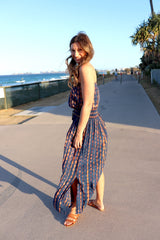 Daytripper Maxi Dress In Choc Navy