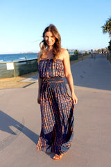 Daytripper Maxi Dress In Choc Navy