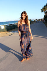 Daytripper Maxi Dress In Choc Navy