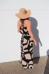 Daytripper Tube Maxi Dress In Emperor Choc/Black