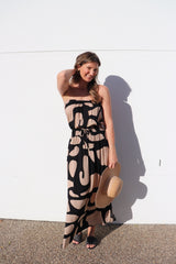Daytripper Tube Maxi Dress In Emperor Choc/Black