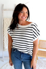 Evelyn Stripe Knit Top