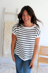 Evelyn Stripe Knit Top
