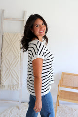 Evelyn Stripe Knit Top