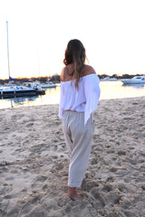Dream Pant in LUX Cotton Sand