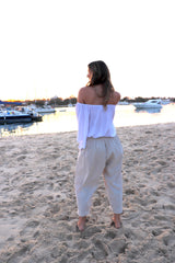 Dream Pant in LUX Cotton Sand