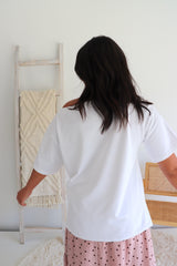 Manhattan Cotton Tee in White
