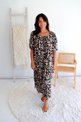 Lux Muu Muu in Ibiza Black/Taupe