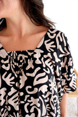 Lux Muu Muu in Ibiza Black/Taupe