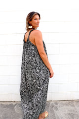 Celine Maxi Dress In Fossil Cream