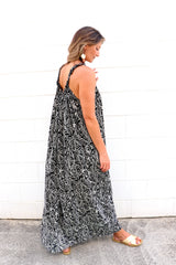 Celine Maxi Dress In Fossil Cream