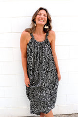 Celine Maxi Dress In Fossil Cream