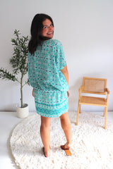 Ultimate Short Beach Dress In Mosaic Mint