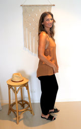 Seabreeze Singlet Top in Cinnamon