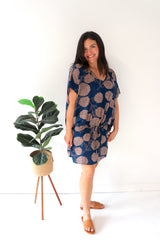 Ultimate Short Beach Dress In Blue Tea