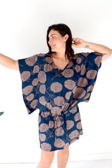 Ultimate Short Beach Dress In Blue Tea