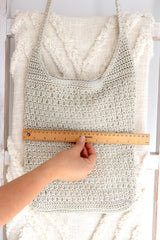 Amalfi Large Crochet Bag in Sand