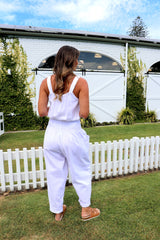 Dream Pant in LUX Cotton White