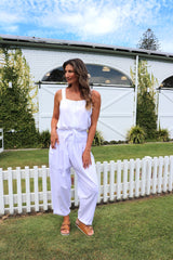 Dream Pant in LUX Cotton White