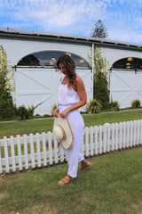 Dream Pant in LUX Cotton White