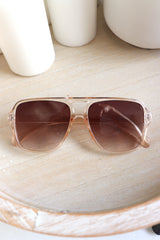 Clear Aviator Sunglasses