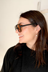 Black Aviator Sunglasses