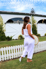 Dream Pant in LUX Cotton White