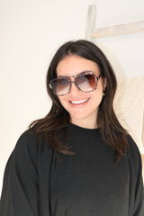 Tortoise Shell Aviator Sunglasses