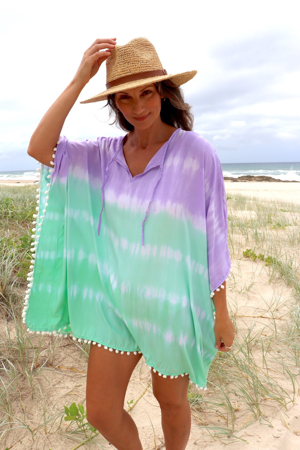 Lavender short kaftan