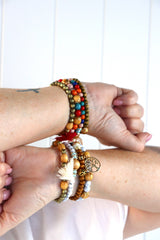 Boho Beaded Bracelet in Colour
