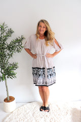 Getaway Dress Taupe Fern