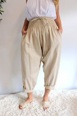 Dream Pant in LUX Cotton Sand