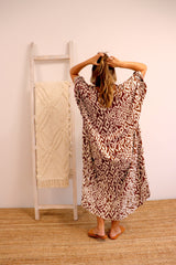 Long Kaftan In Mediterranean Chocolate