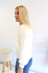Alpine Knit Sweater in Snow