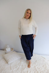 Lux Dream Pant in Cotton Plain Navy
