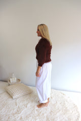 Dream Pant in LUX Cotton White