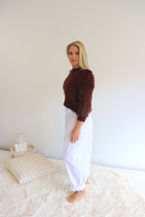 Dream Pant in LUX Cotton White