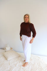 Dream Pant in LUX Cotton White