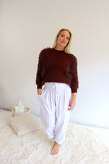 Dream Pant in LUX Cotton White