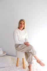 Dream Pant in LUX Cotton Sand