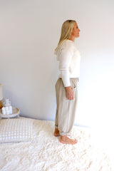 Dream Pant in LUX Cotton Sand